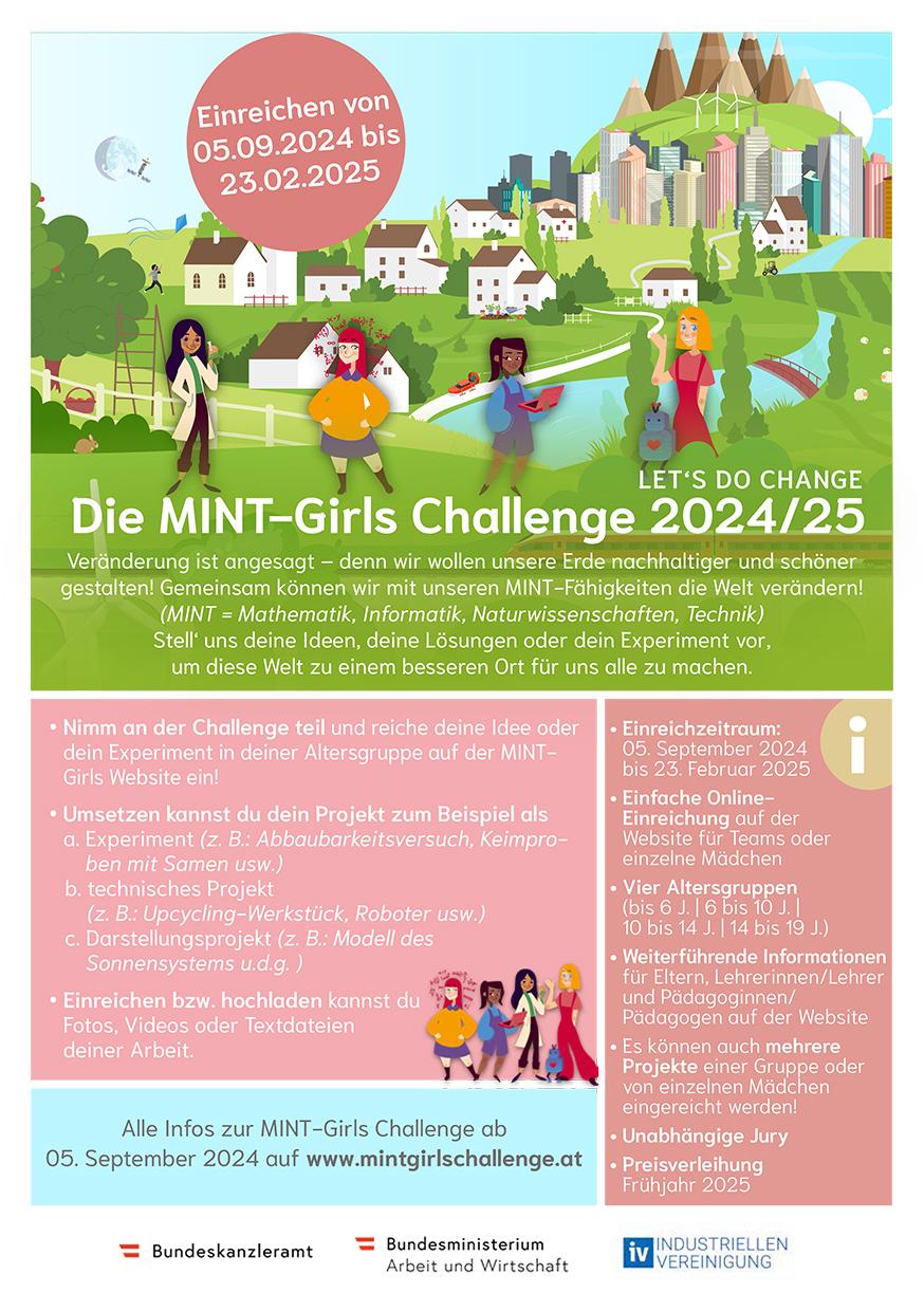 Info MINT Girls Challenge 2024 25