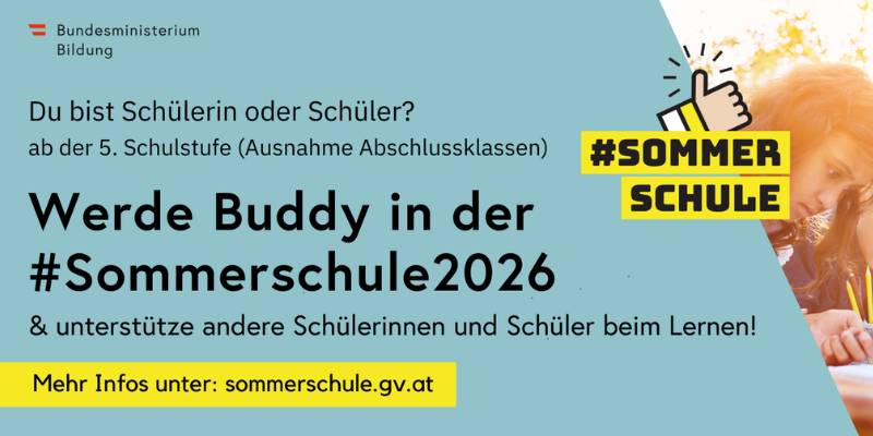 Werde Buddy in der Sommerschule 2026